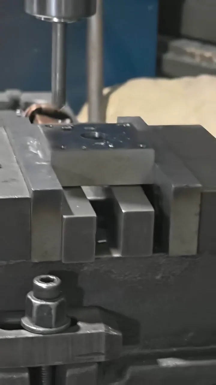 Mold machining close-up